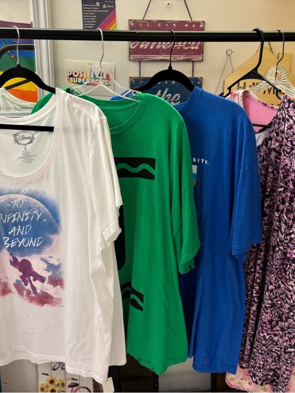 Disney White 'To Infinity And Beyond' Graphic Kids Tee